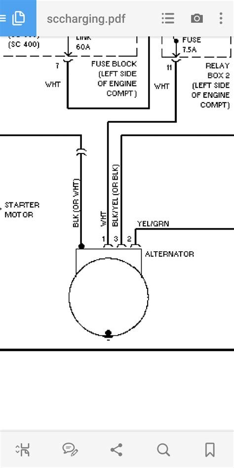 lexus alternator wiring diagram basic 